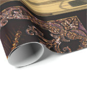 Vertikale Weihnachten St. Nicholas Viktorianisch Geschenkpapier (Rolleneckpunkt)