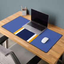 Vertikale, weiße gelbe Streifen auf fett blau