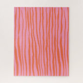 Vertikale, wellenförmige Linien - pastellorange un Puzzle (Vertikal)