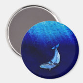 Vertikale Whale-Motion-Szene bis unten in Meeresti Magnet (Vorderseite/Rückseite)
