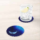 Vertikale Whale-Motion-Szene bis unten in Meeresti Untersetzer (Vor Ort)