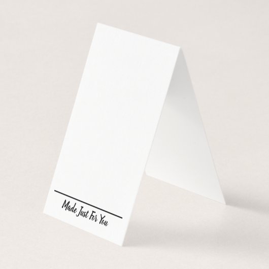 Vertikale Zehengelenkkarte mit Bild unten Visitenkarten (Rückseite)