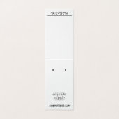 Vertikale Zehengelenkkarte mit Bild unten Visitenkarten (Außenseite Aufgefaltet)