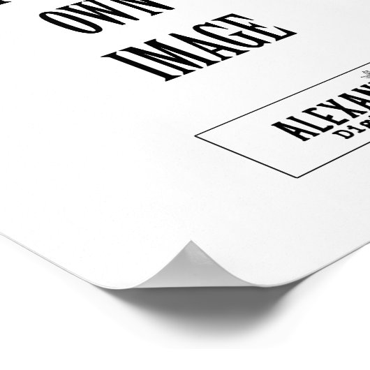 Vertikale Zeichen Poster (Ecke)