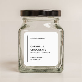 Vertikale Zeile: Hinzufügen Ihres Markenbezeichnun Quadratischer Aufkleber