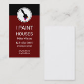 Vertikaler beruflicher Hausmaler  Visitenkarte (Vorne/Hinten)