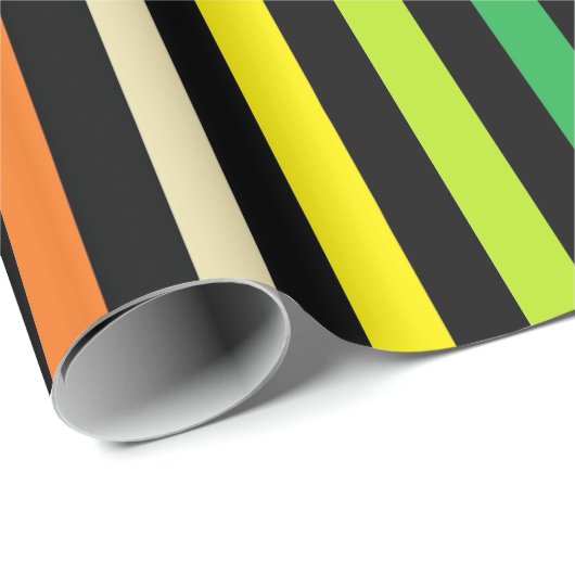 Vertikaler breiterer Spektrum-Regenbogen und Geschenkpapier (Rolleneckpunkt)