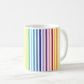 Vertikaler breiterer Spektrum-Regenbogen und Kaffeetasse (VorderseiteRechts)