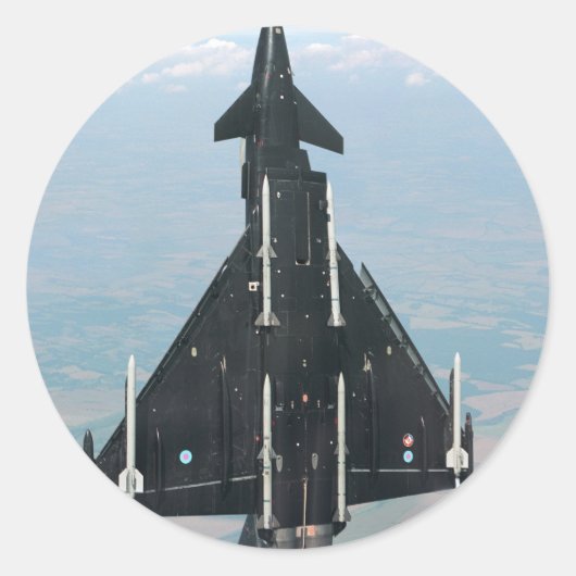 VERTIKALER FLUG RUNDER AUFKLEBER (Vorderseite)