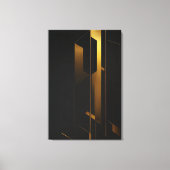 Vertikaler Goldener Minimalismus Leinwanddruck (Vorderseite)