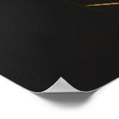 Vertikaler Goldener Minimalismus Poster (Ecke)