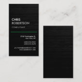 Vertikaler Holzeffekt attraktive Visitenkarte (Vorne/Hinten)