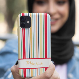 Vertikaler individuelle Name im Federstil Case-Mate iPhone Hülle