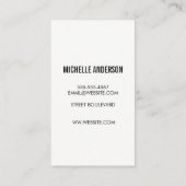 Vertikaler Kursivtext / Grau Visitenkarte (Rückseite)