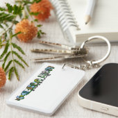 Vertikaler Landkreis Wisconsin Big Letter Schlüsselanhänger (Vorderseite rechts)