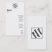Vertikaler Logo-Klassiker 2 Visitenkarte (Vorne/Hinten)