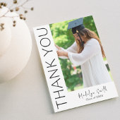 Vertikaler moderner Foto-Abschluss Dankeskarte