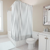 Vertikaler Pinstripes Duschvorhang (Beispiel)