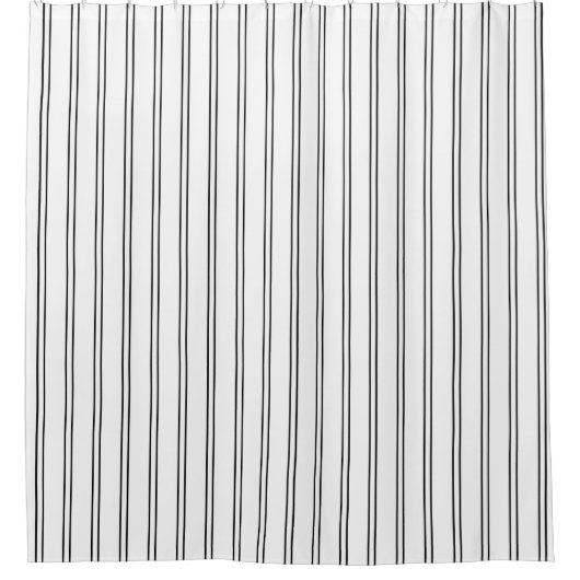 Vertikaler Pinstripes Duschvorhang (Vorderseite)