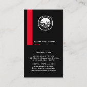 Vertikaler Portrait-Verkäufer Visitenkarte (Rückseite)