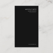 Vertikaler Qr-Code des schwarzen und weißen Grafik Visitenkarte (Vorderseite)