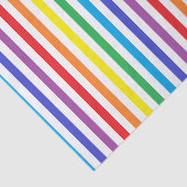 Vertikaler Regenbogen und weiße Streifen Seidenpapier (Ausschnitt)