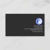 Vertikaler Rotkolonne Stripteur Visitenkarte (Rückseite)