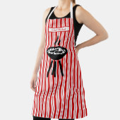 Vertikaler Streifen #2 DIY Farben rot weiß Schürze (InSitu)