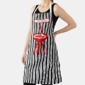 Vertikaler Streifen #2 DIY Schwarz-weiß Schürze (InSitu)