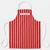 Vertikaler Streifen #3 DIY Schwarz-weiße SV Schürze (Vorderseite)