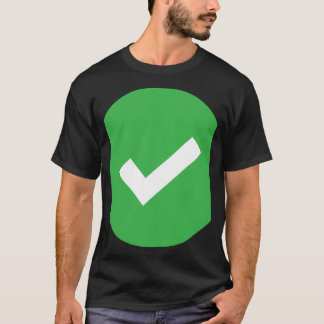 Vertikaler Streifen grün und weiß 1 T-Shirt