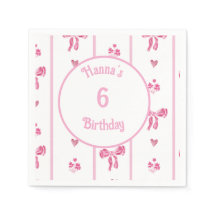 Vertikaler Streifen mit rosa Bow - Preppy-Coquette