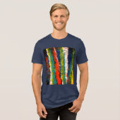 Vertikaler Streifen Tri-Blend Shirt (Vorderseite voll)