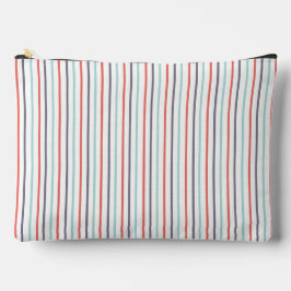 Vertikaler Streifen Weißer, großer Zubehörbeutel Zubehörtasche