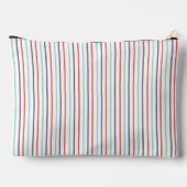 Vertikaler Streifen Weißer, großer Zubehörbeutel Zubehörtasche (Rückseite)