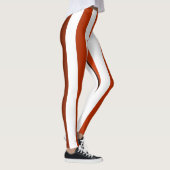 Vertikaler Strickdesigner ~ Maroon ~ Schwarz ~ Leggings (Rechts)