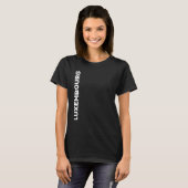 Vertikaler Text Luxemburgs T-Shirt (Vorne ganz)