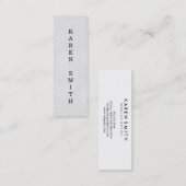 Vertikaler Text Moderner Grunge-Stil Mini Visitenkarte (Vorne/Hinten)