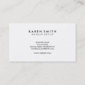 Vertikaler Text Moderner Grunge-Stil Visitenkarte (Rückseite)