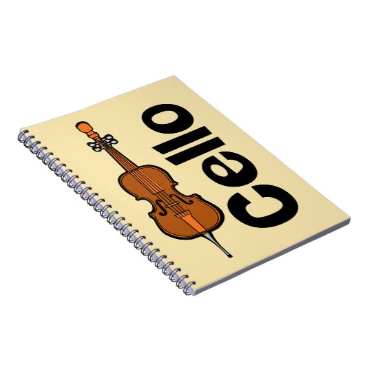 Vertikaler Text von Cello Notizblock (Rechte Seite)