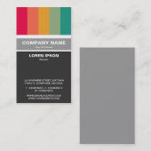 Vertikaler Verband - Farbleisten 01 Visitenkarte (Vorne/Hinten)