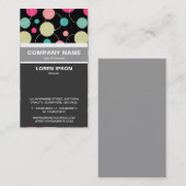 Vertikaler Verband - Felder und Kreise 150816 Visitenkarte (Vorne/Hinten)