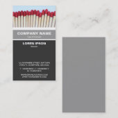 Vertikaler Verband - Matches 03 Visitenkarte (Vorne/Hinten)