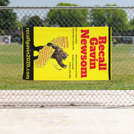 Vertikales 3ft x 5ft Recallgavin2020-Banner Banner (Insitu)