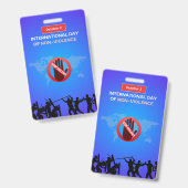 Vertikales Abzeichen Ausweis (Vorder- & Rückseite)