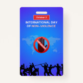 Vertikales Abzeichen Ausweis (Rückseite)