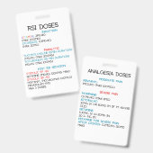 Vertikales Abzeichen Ausweis (Vorder- & Rückseite)