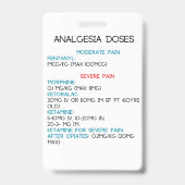 Vertikales Abzeichen Ausweis (Rückseite)