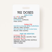 Vertikales Abzeichen Ausweis (Vorderseite)