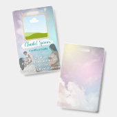 Vertikales Abzeichen Ausweis (Vorder- & Rückseite)